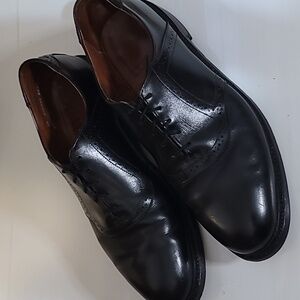 E.T. Wright Classic Black Leather Men's Dress Shoes
